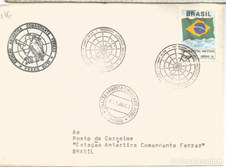 Stamps: ANTARTIDA ANTARCTIC BRASIL BASE FERRAZ 1993
