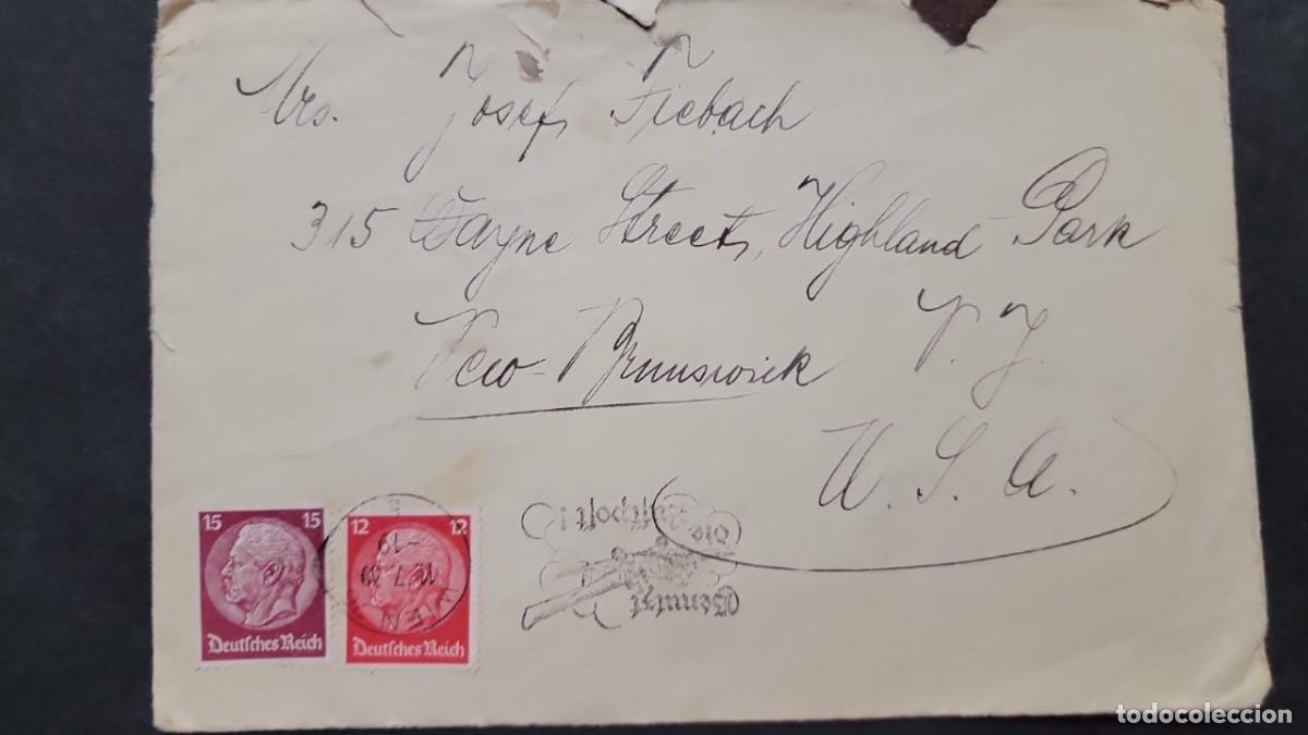 Briefmarken: SD)1930 GERMAN EMPIRE PRESIDENT PAUL VON HINDENBURG 1847-1934, 15PFG & 12PFG, CIRCULATED TO, NEW BRU