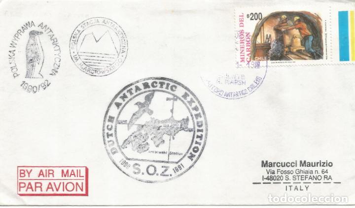 Briefmarken: ANTARTIDA ANTARCTIC CHILE POLAND NEDERLAND BASE MARSCH