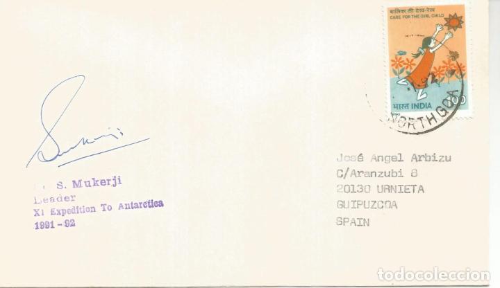 Briefmarken: ANTARTIDA ANTARCTIC INDIA BASE MAITRI FIRMADA