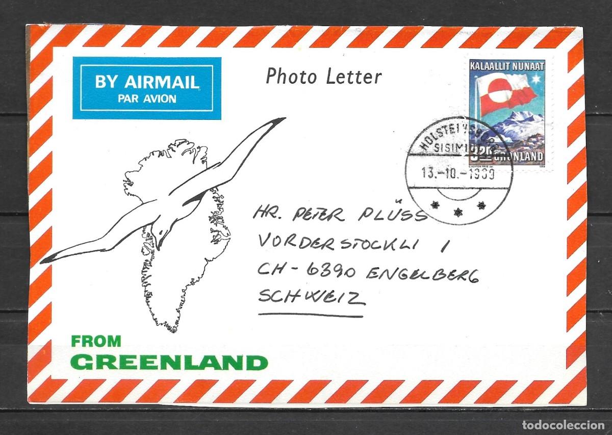 Francobolli: Groenlandia Cubierta de Photo Letter