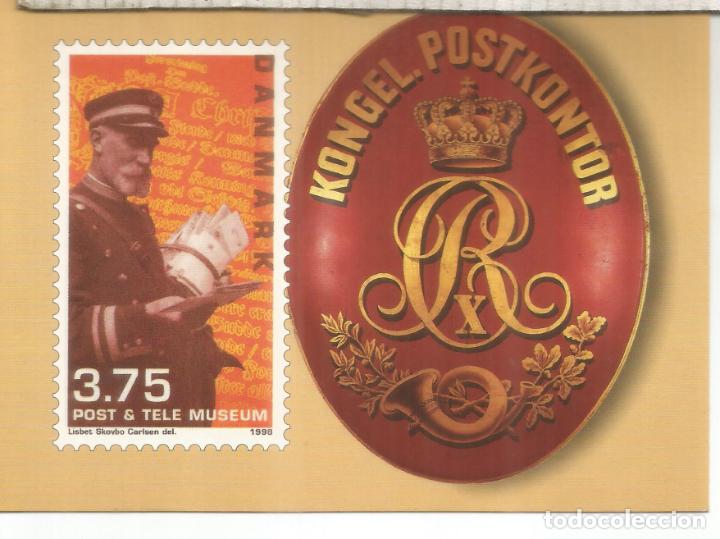 Sellos: DINAMARCA ENTERO POSTAL CARTERO POSTMAN - Foto 1
