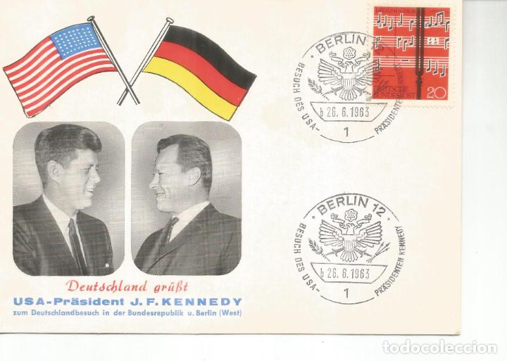 Francobolli: ALEMANIA BERLIN PRESIDENTE J F KENNEDY USA