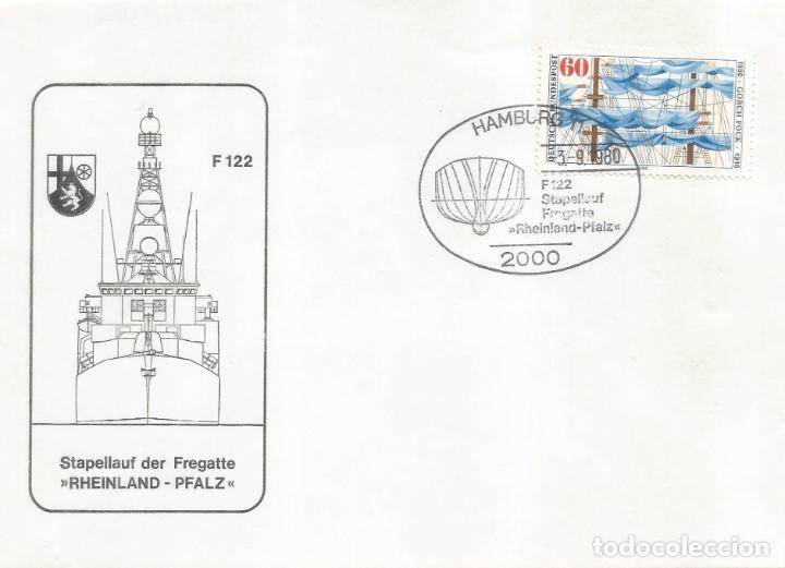 Francobolli: ALEMANIA HAMBURG FREGATTE RHEINLAND PFALZ BARCO DE GUERRA WARSHIP