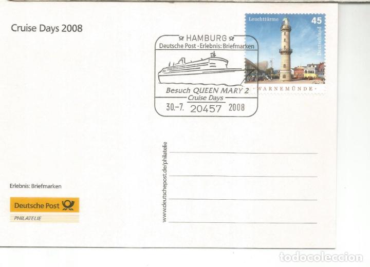 Timbres: ALEMANIA HAMBURG BUQUE SHIP PAQUEBOT QUEEN MARY 2 2008