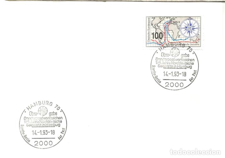 Timbres: ALEMANIA HAMBURG NORDDEUTSCHE SEEWARTE NAVEGACION BARCO SHIP