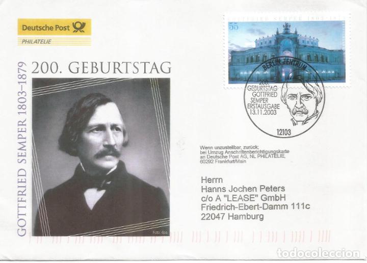 Stamps: ALEMANIA BERLIN GOTTFRIED SEMPER 2003 ARQUITECTURA