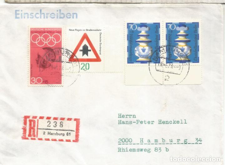 Stamps: ALEMANIA HAMBURG CERTIFICADA VI&Ntilde;ETA STOCKHOLMIA 74 AJEDREZ CHESS