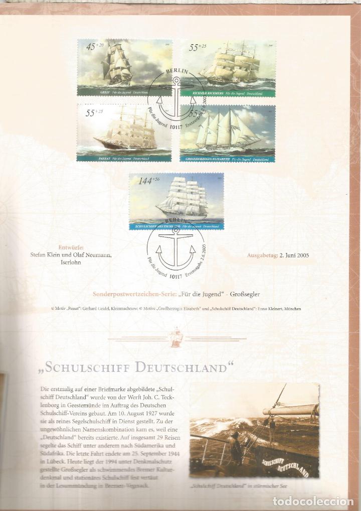 Stamps: ALEMANIA GROSSSEGLER VELERO SAIL SHIP BARCO
