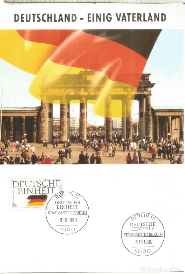 Stamps: ALEMANIA BERLIN UNIFICACION ALEMANA BANDERA FLAG 1990
