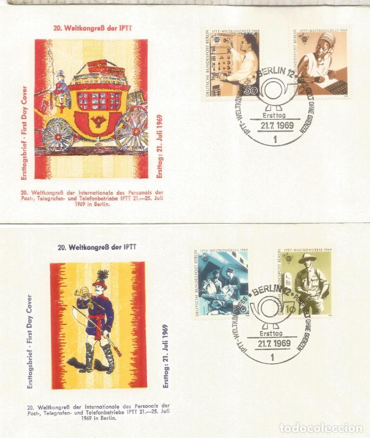 Stamps: ALEMANIA BERLIN CONGRESO IPTT CARTERO TRANSPORTE POSTMAN ELECTRONICA