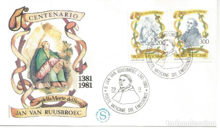 Sellos: VATICANO FDC 1981 JAN VAN RUUSBROEC - Foto 1