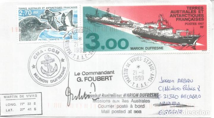 Stamps: ANTARTIDA ANTARCTIC TAAF MARION DUFRESNE 1999 MARTIN DE VIVIES