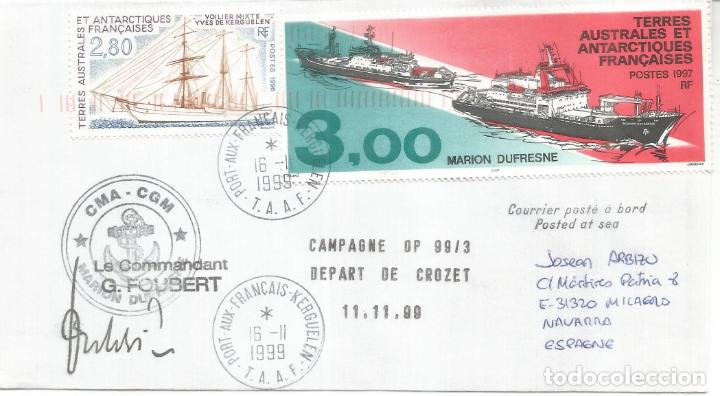 Stamps: ANTARTIDA ANTARCTIC TAAF MARION DUFRESNE 1999 PORT AUX FRAN&Ccedil;AIS