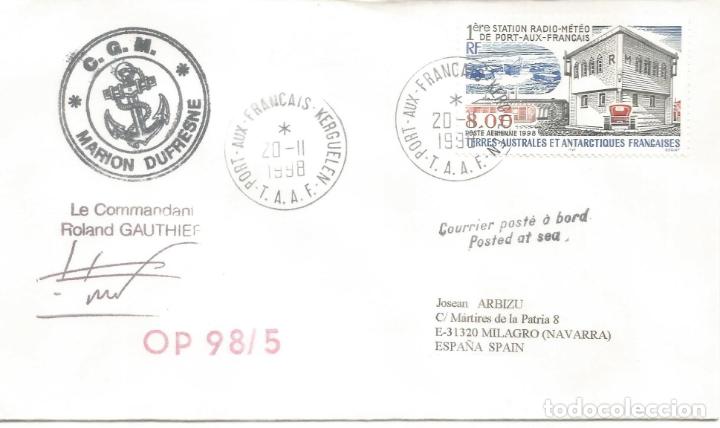 Stamps: ANTARTIDA ANTARCTIC TAAF MARION DUFRESNE 1998 PORT AUX FRAN&Ccedil;AIS OP 98-5