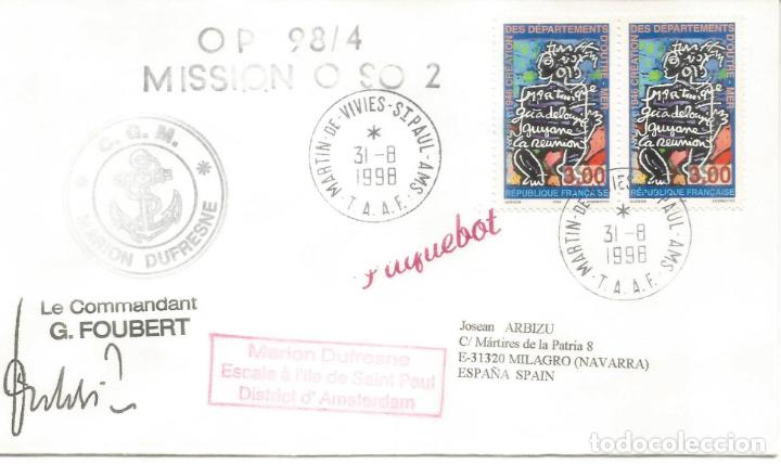 Stamps: ANTARTIDA ANTARCTIC FRANCIA PAQUEBOT MARION DUFRESNE 1998 MARTIN DE VIVIES