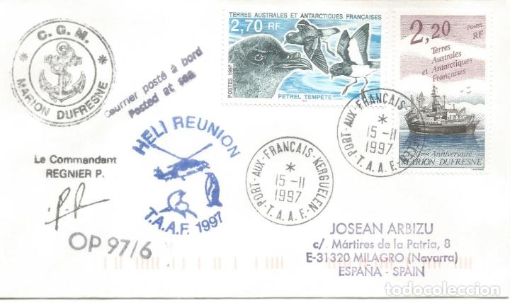 Stamps: ANTARTIDA ANTARCTIC TAAF MARION DUFRESNE 1997 PORT AUX FRAN&Ccedil;AIS OP 97-6