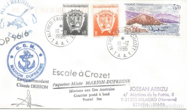 Stamps: ANTARTIDA ANTARCTIC TAAF MARION DUFRESNE 1996 ALFRED FAURE OP 96-6