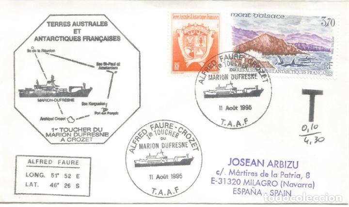 Stamps: ANTARTIDA ANTARCTIC TAAF MARION DUFRESNE 1995 ALFRED FAURE TASADA TAX