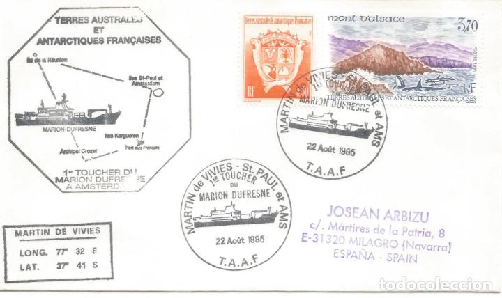 Stamps: ANTARTIDA ANTARCTIC TAAF MARION DUFRESNE 1995 MARTIN DE VIVIES