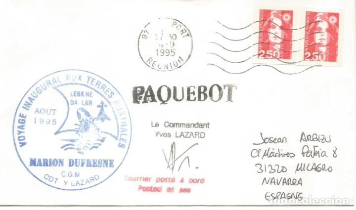 Stamps: ANTARTIDA ANTARCTIC REUNION PAQUEBOT MARION DUFRESNE 1995 OP 95-2