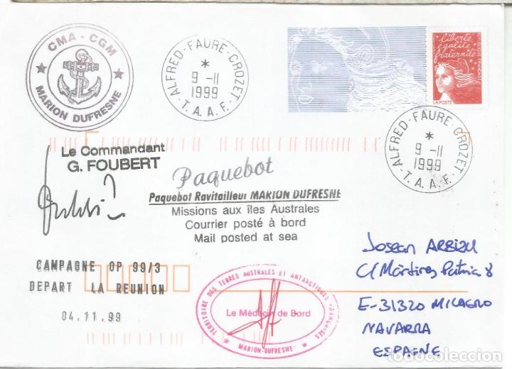 Sellos: ANTARTICA ANTARCTIC FRANCIA PAQUEBOT MARION DUFRESNE ALFRED FAURE