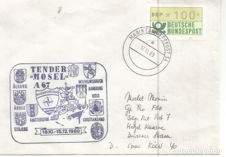 Selos: ALEMANIA CORREO NAVAL MAT MARINESCHIFFSPOST 54 TENDER MOSEL 1989