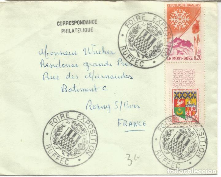 Sellos: FRANCIA RUFFEC MAT FOIRE EXPOSITION 1962 - Foto 1
