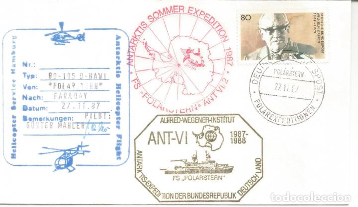 Selos: ANTARTICA ANTARCTIC ALEMANIA 1987 POLARSTERN HELICOPTERO