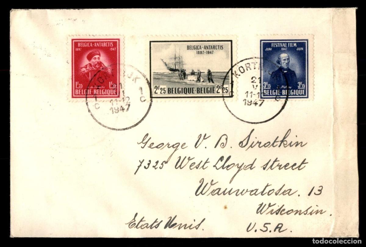 Sellos: BELGICA CC A FRANKFURT SELLOS EXPEDICION ANTARTICA ANTARCTIC