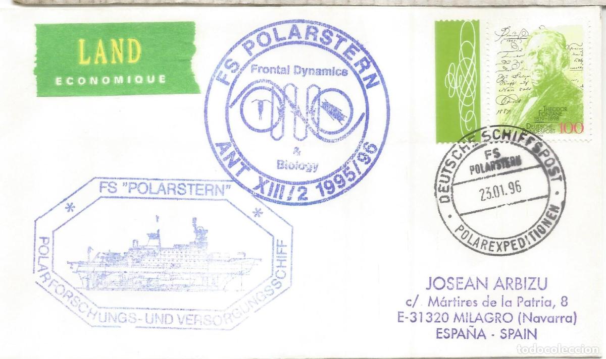 Sellos: ANTARTIDA ANTARCTIC ALEMANIA BUQUE FS POLARSTERN 1996