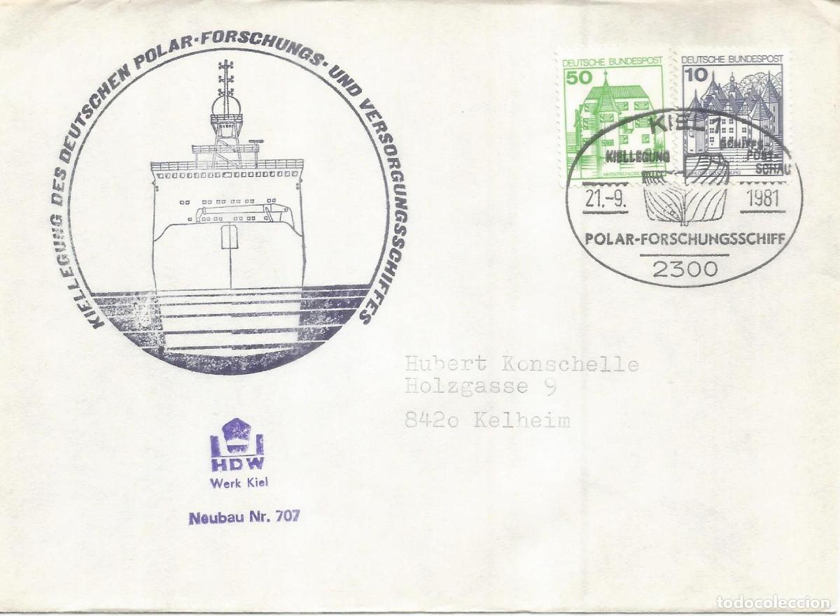 Sellos: ANTARTIDA ANTARCTIC ALEMANIA BUQUE FS POLARSTERN MAT KIEL