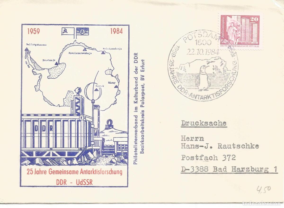 Sellos: ANTARTIDA ANTARCTIC ALEMANIA DDR POTSDAM PING&Uuml;INO PENGUIN