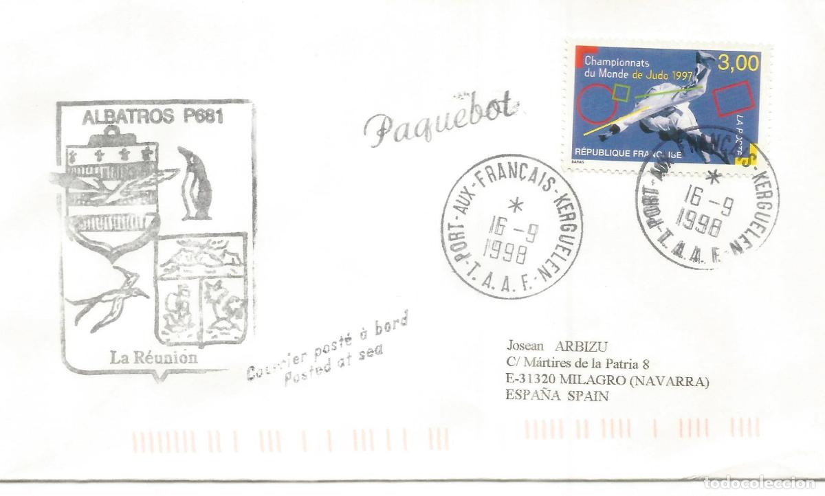 Sellos: ANTARTIDA ANTARCTIC TAAF 1998 PORT AUX FRAN&Ccedil;AIS BUQUE PATROUILLEUR AUSTRAL ALBATROS PAQUEBOT
