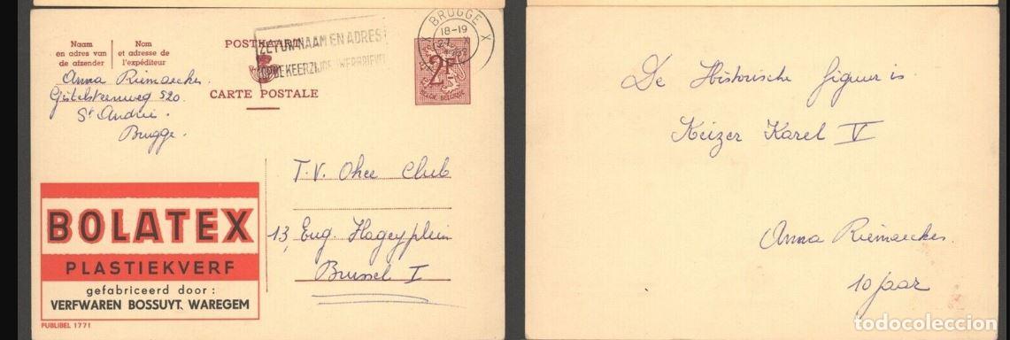 Stamps: BELGICA BELGIUM PUBLIBEL 1771 BOLATEX TEXTIL PLASTICO QUIMICA