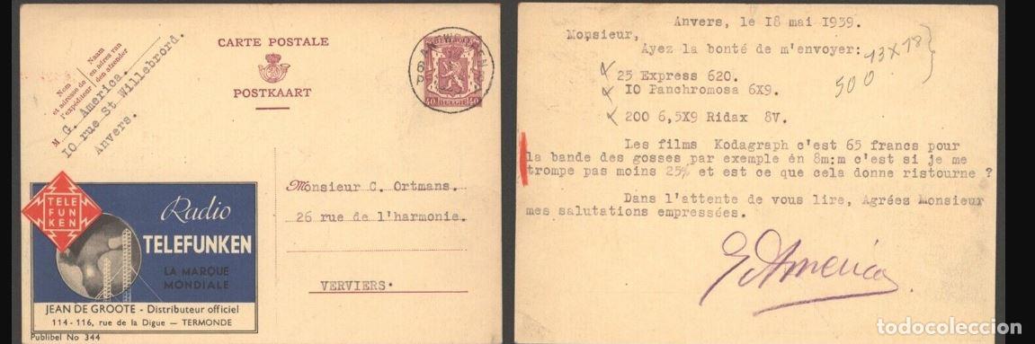 Stamps: BELGICA BELGIUM PUBLIBEL 344 TELEFUNKEN RADIO TELECOM