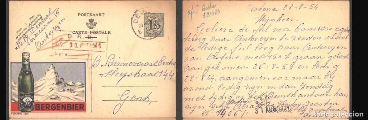 Francobolli: BELGICA BELGIUM PUBLIBEL 1225 BERGENBIER CERVEZA BEER