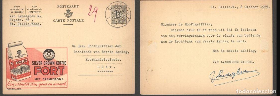 Francobolli: BELGICA BELGIUM PUBLIBEL 1317 FORT CAFE COFFEE