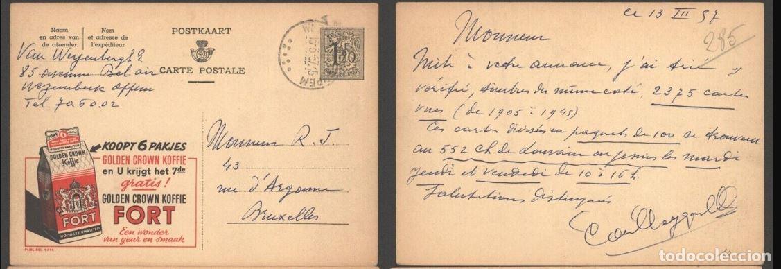 Francobolli: BELGICA BELGIUM PUBLIBEL 1416 FORT CAFE COFFEE