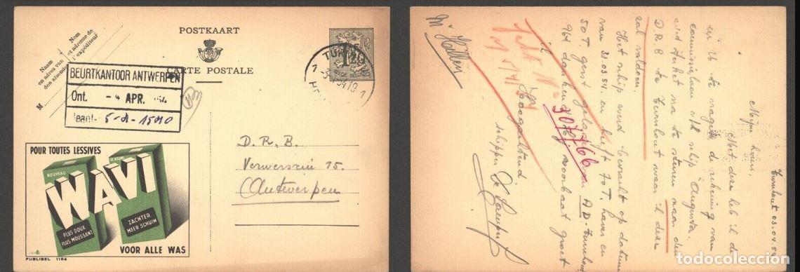 Stamps: BELGICA BELGIUM PUBLIBEL 1184 JABON SOAP TEXTIL QUIMICA