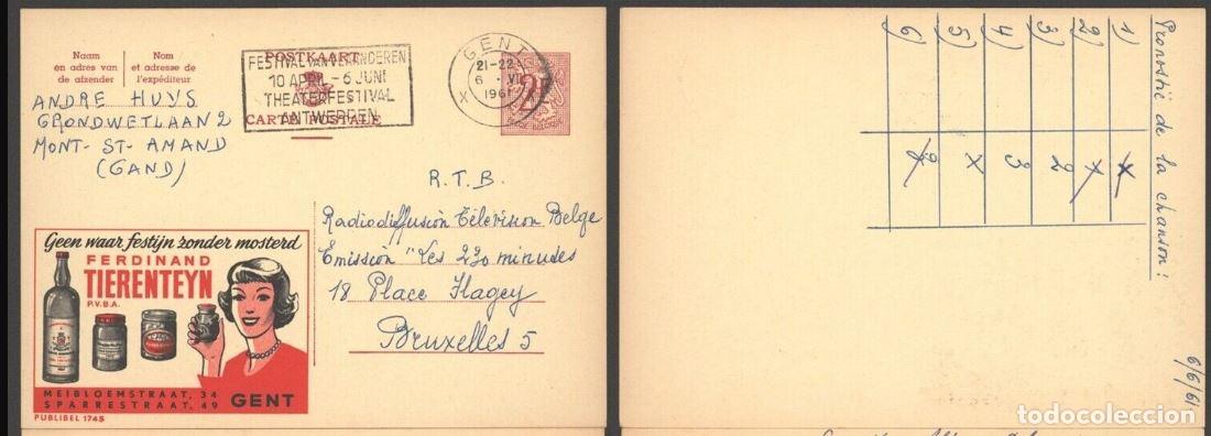 Stamps: BELGICA BELGIUM PUBLIBEL 1745 MOSTAZA ALIMENTACION FOOD GASTRONOMIA GENT