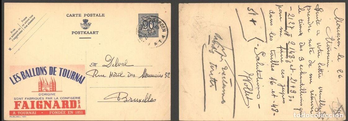 Stamps: BELGICA BELGIUM PUBLIBEL 1021 FAIGNARD CONFITERIA COMIDA FOOD