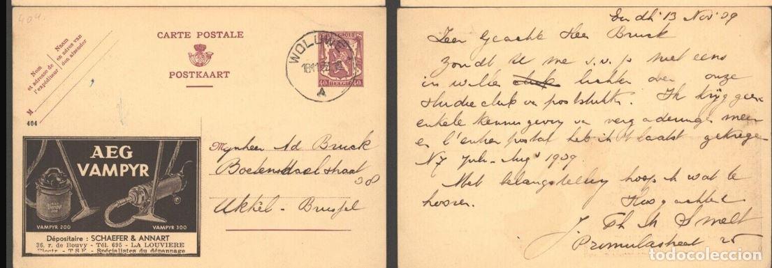 Stamps: BELGICA BELGIUM PUBLIBEL 404 AEG VAMPYR