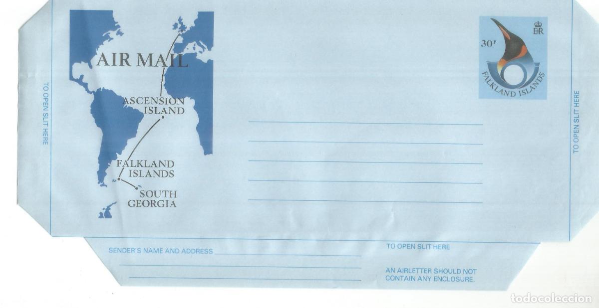 Stamps: ANTARTIDA ANTARCTIC SOUTH GEORGIA AIRGRAM PAISAJES II