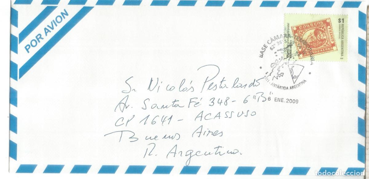 Timbres: ANTARTIDA ANTARCTIC ARGENTINA BASE CAMARA 2009