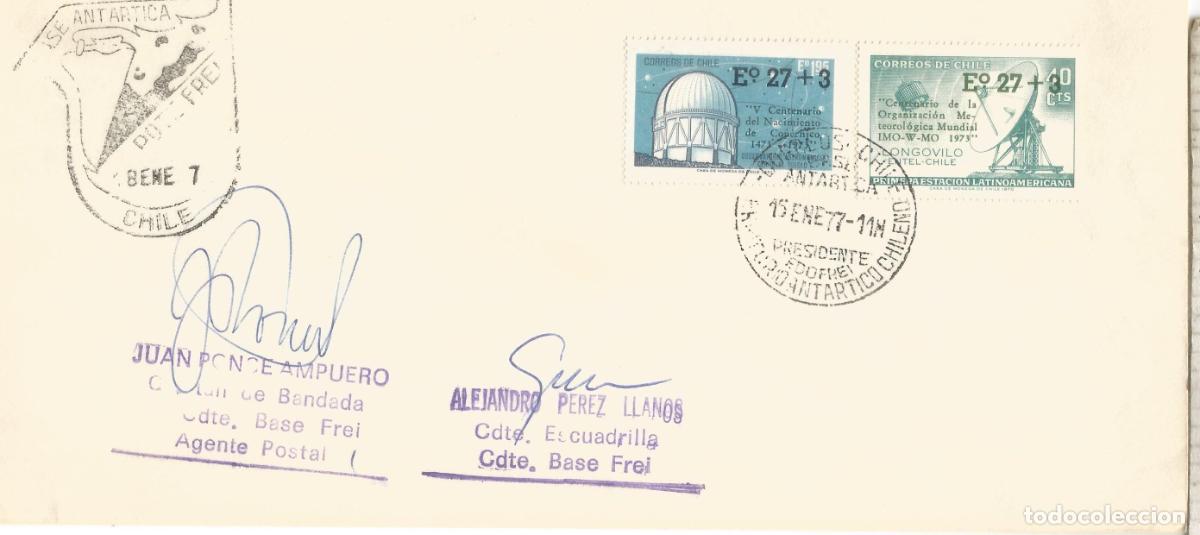 Timbres: ANTARTIDA ANTARCTIC CHILE BASE FREI 1977