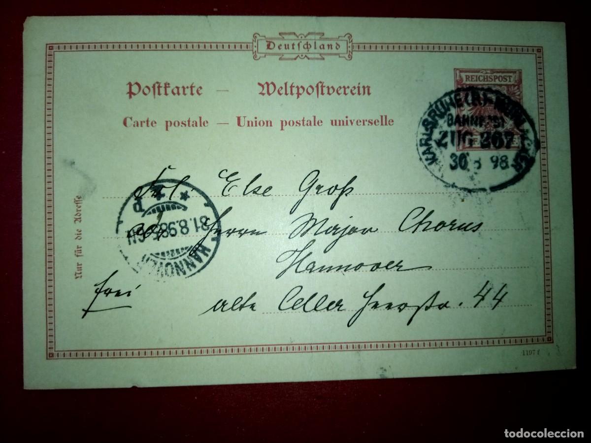 Sellos: Postkart Imperio Aleman de 1898 - Foto 1