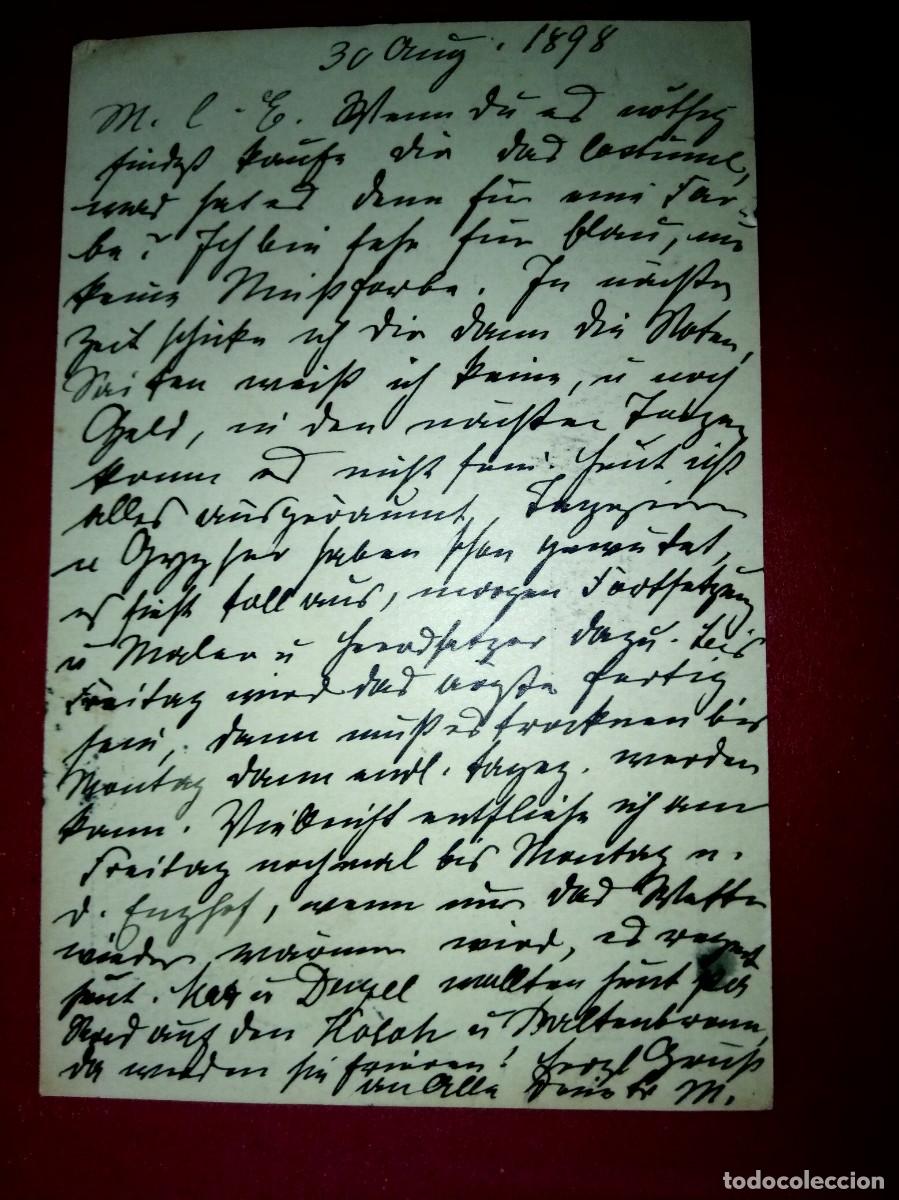 Sellos: Postkart Imperio Aleman de 1898 - Foto 2