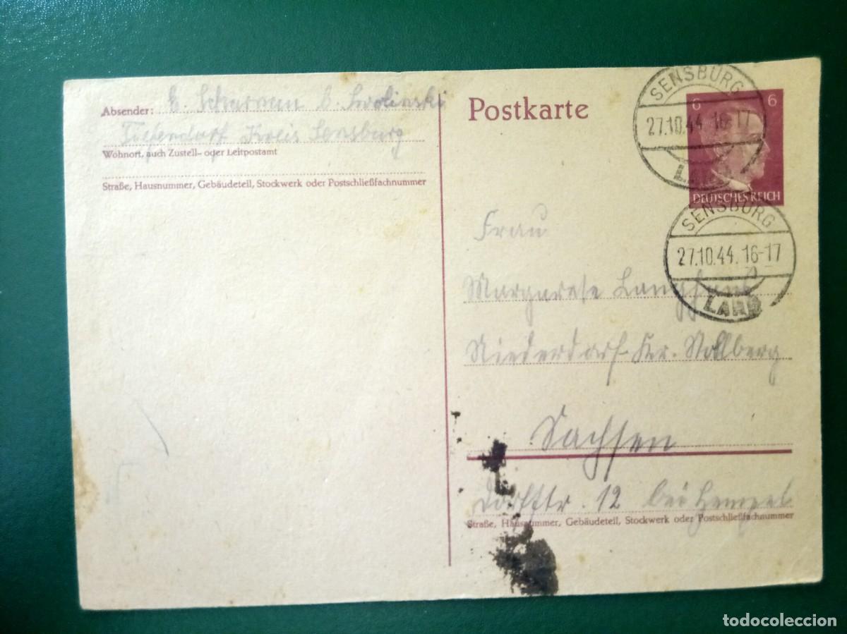 Selos: Carta postal Imperio Aleman de 1944