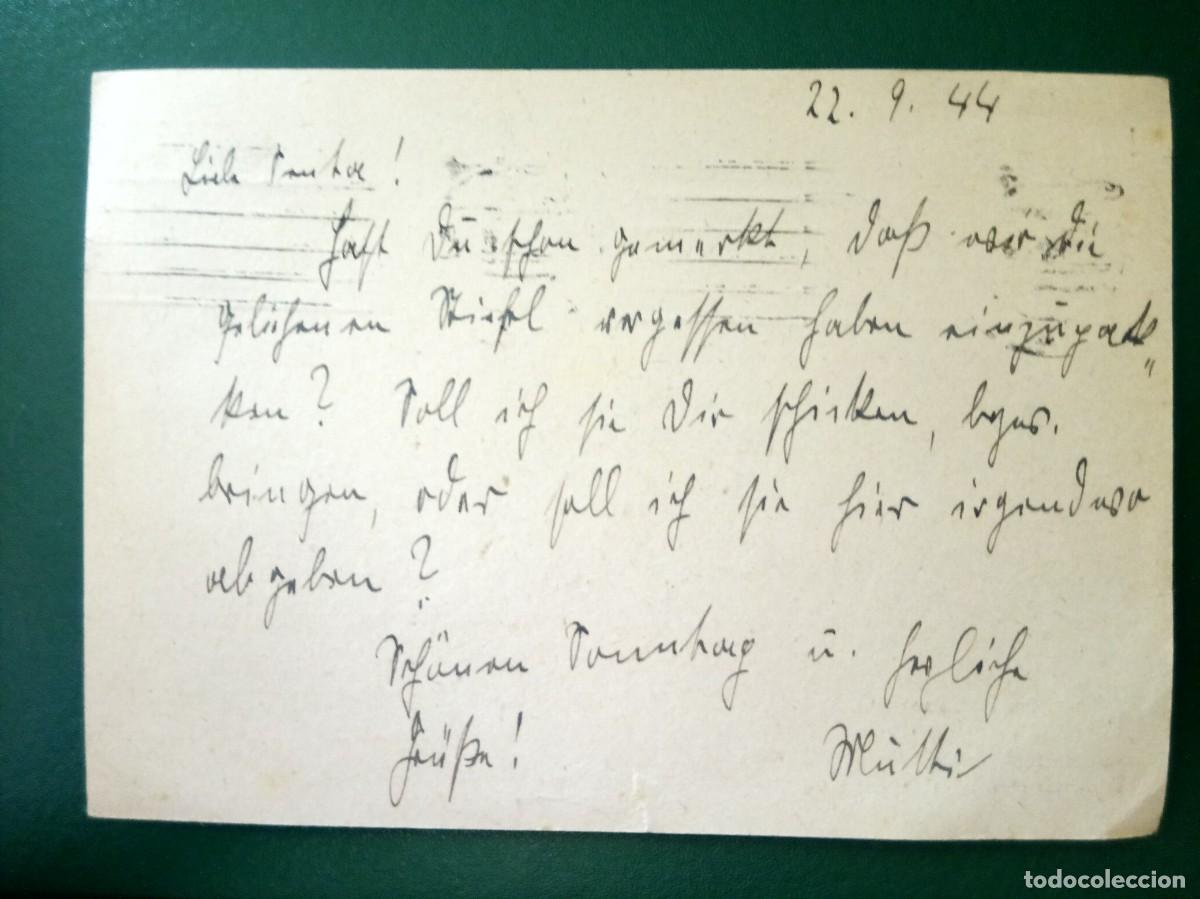 Sellos: Carta postal Imperio Aleman de 1944 - Foto 2